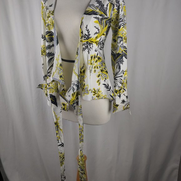 DIANE VON FURSTENBERG - SIDE WRAP BLOUSE, US2 - Picture 4 of 7